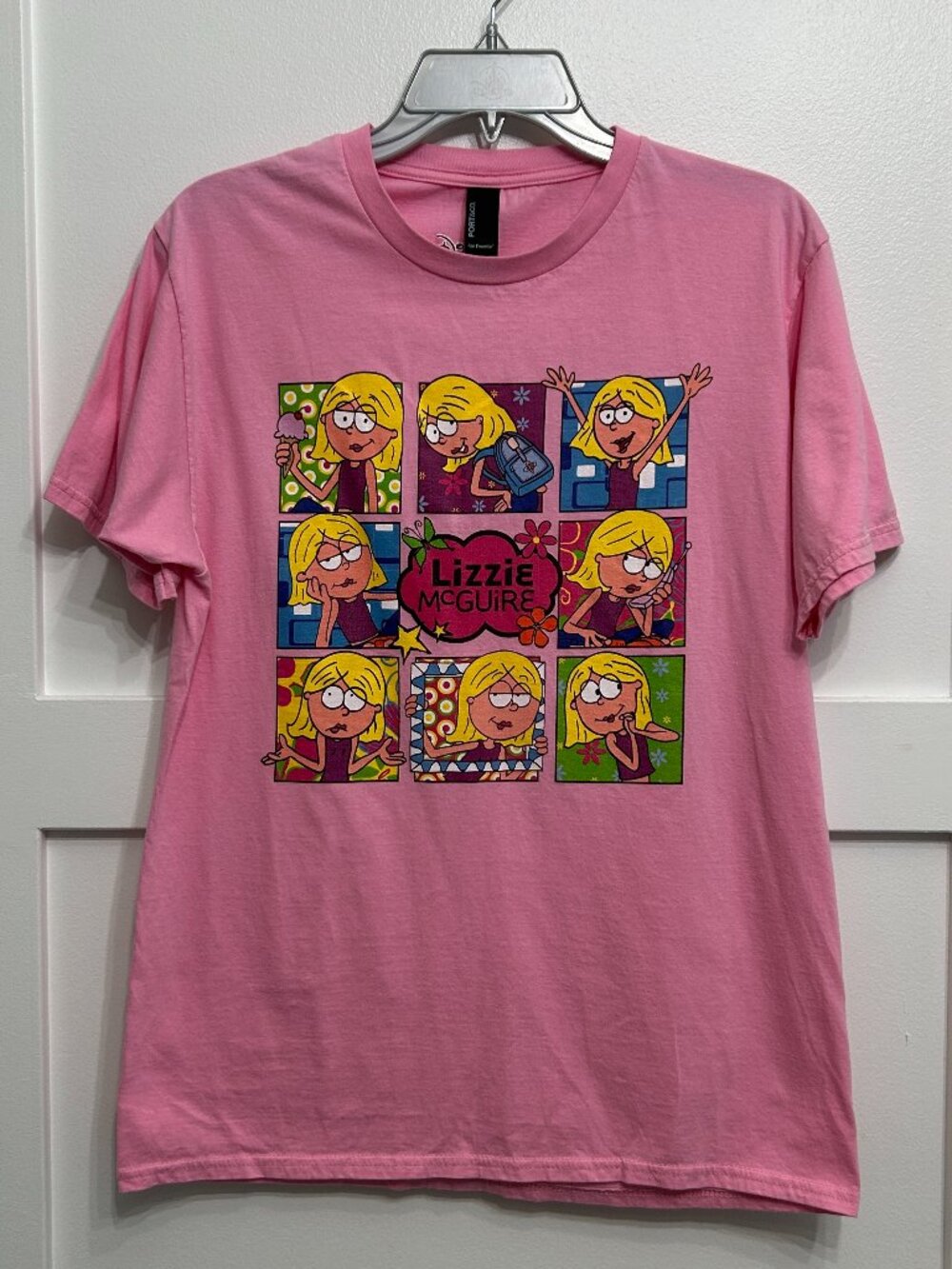 Disney Lizzie McGuire Animated Lizzie Moods Collage Y2K T-Shirt Medium